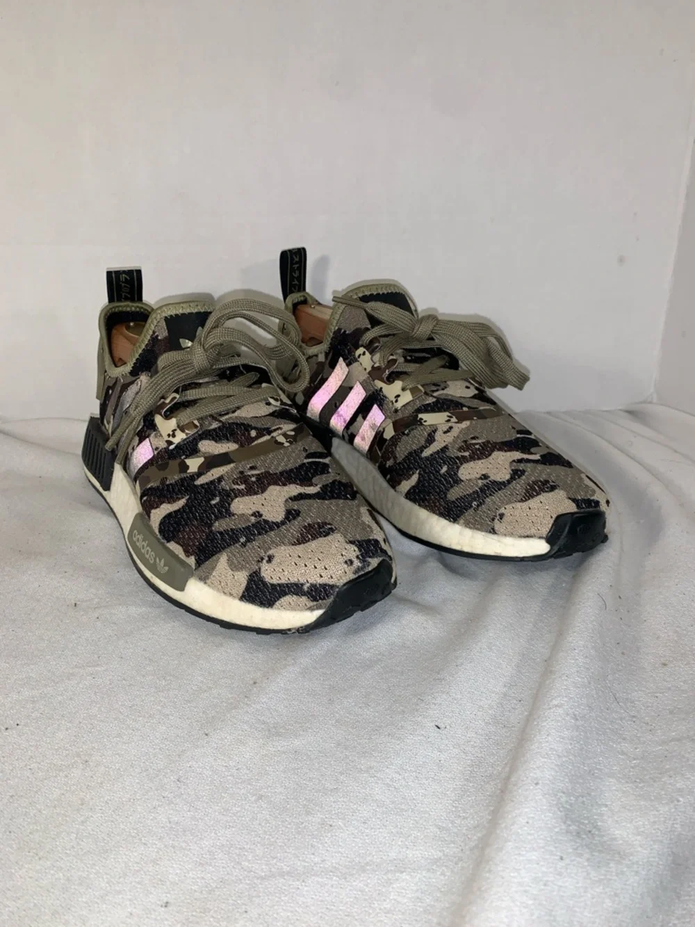 Adidas Men’s NMD R1 Boost ‘Cargo Camo’ Sneakers with 3M Stripes